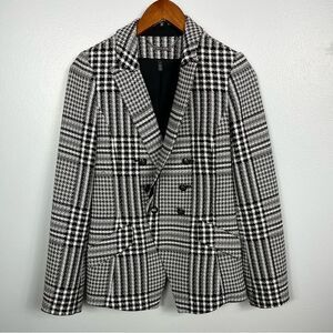 ❄️White‎ House Black Market Plaid Tweed Blazer